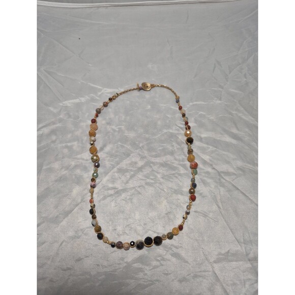Vintage Chan Luu Necklace Semi Precious Stones 925 20" - Picture 1 of 6